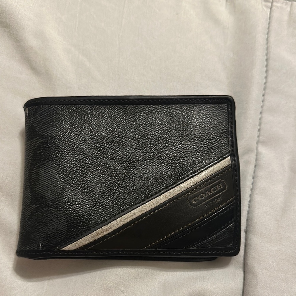 Coach Black Leather Wallet
